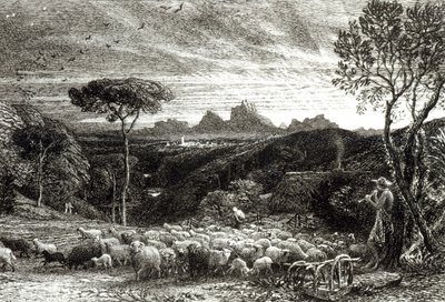 Opening the Fold, Early Morning by Samuel Palmer